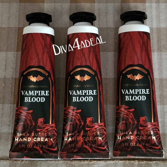 3X Bath & Body Works VAMPIRE BLOOD 1 oz Mini/Travel Size Hand Creams - Picture 1 of 1
